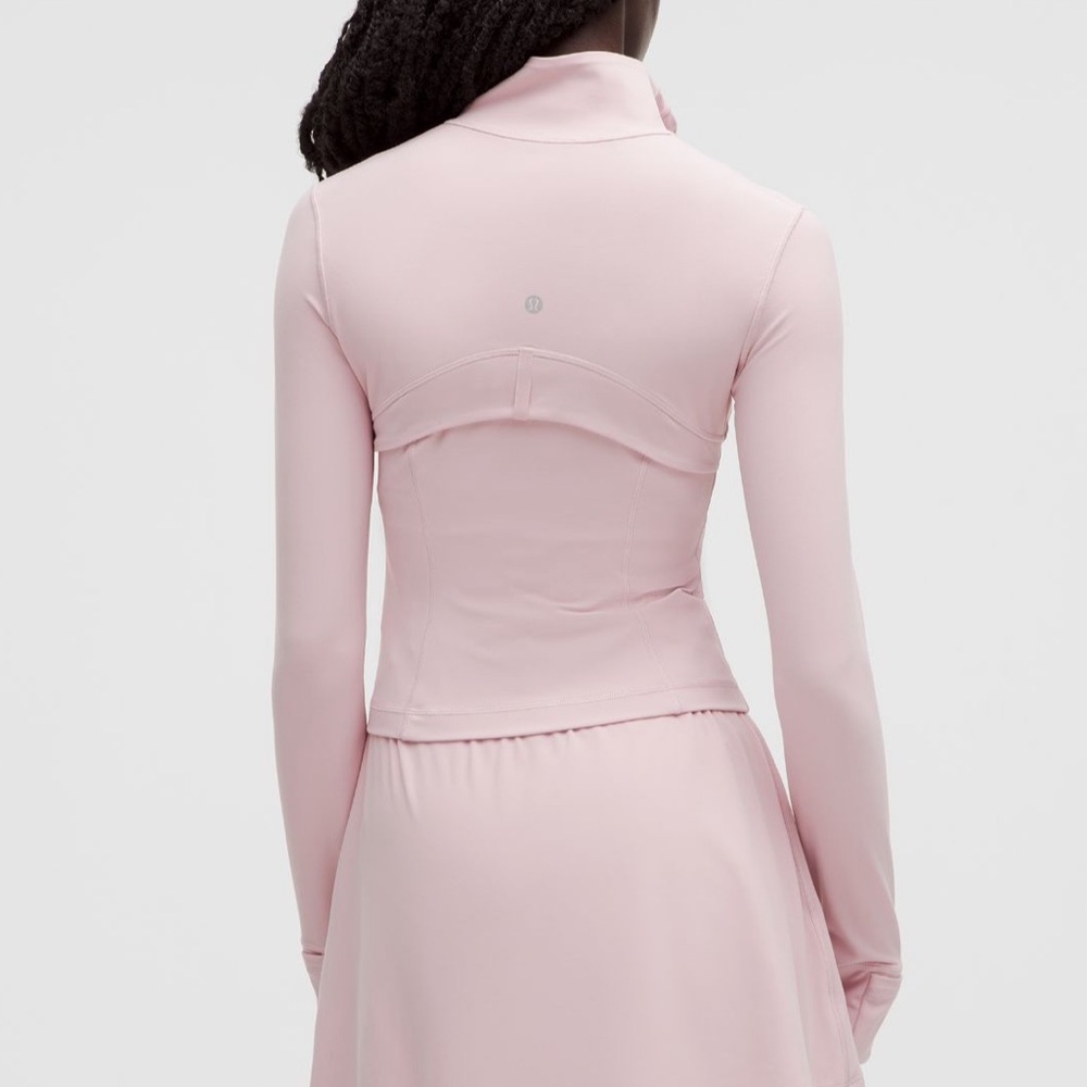Lululemon Define Cropped Jacket Nulu Pink Haze Size 14 Sz 14 - Picture 3 of 6